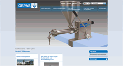 Desktop Screenshot of gepas-systeme.de